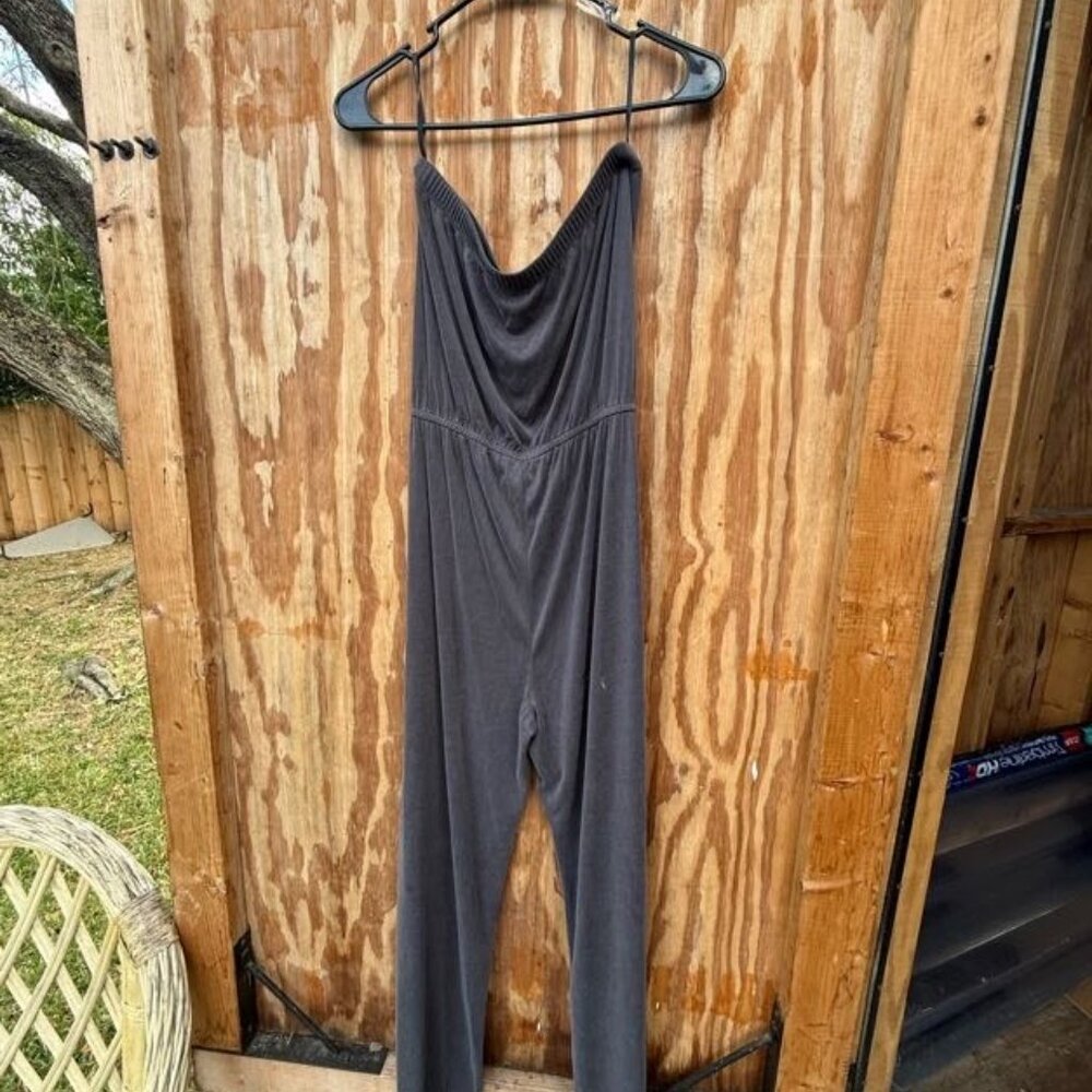 Forever 21 Strapless Grey Jumpsuit (M)